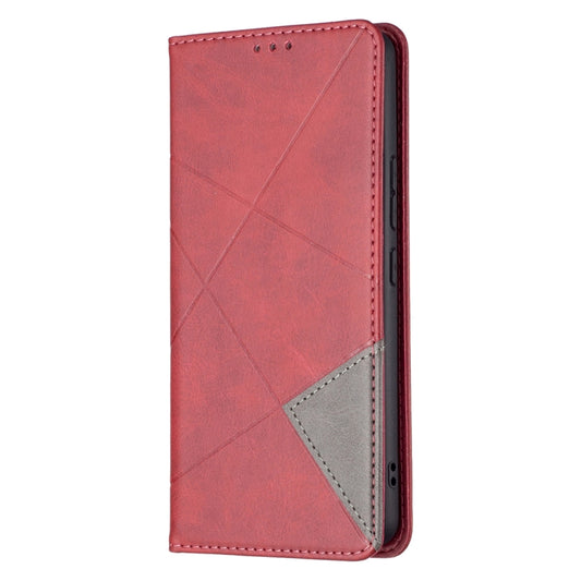 For Samsung Galaxy A53 5G Prismatic Invisible Magnetic Leather Phone Case(Red) by buy2fix