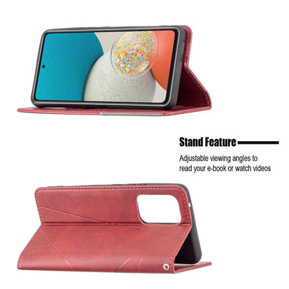 For Samsung Galaxy A53 5G Prismatic Invisible Magnetic Leather Phone Case(Red) by buy2fix