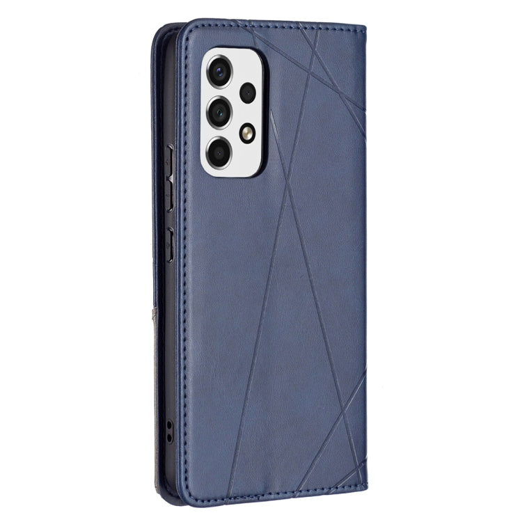 For Samsung Galaxy A53 5G Prismatic Invisible Magnetic Leather Phone Case(Blue) by buy2fix