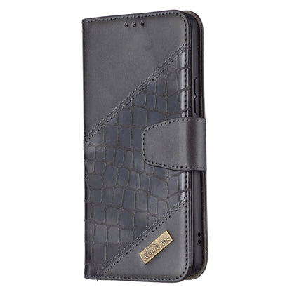 For Samsung Galaxy A53 5G Matching Color Crocodile Texture PU Leather Phone Case(Black) by buy2fix