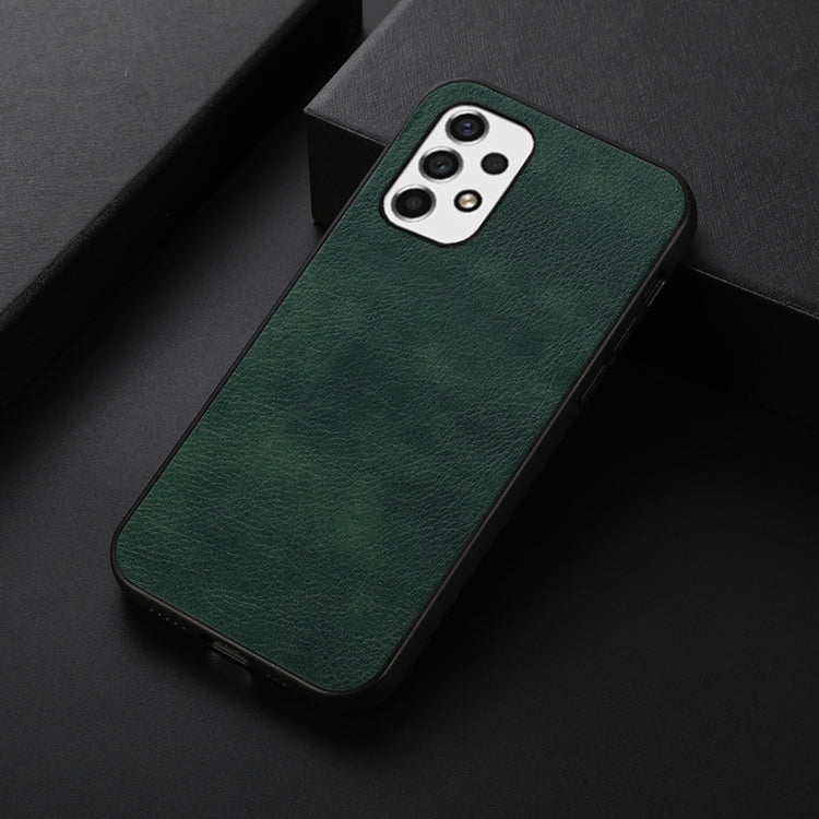 For Samsung Galaxy A53 5G Two-color Lychee Texture Phone Case(Green) by buy2fix