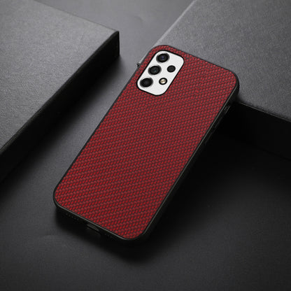 For Samsung Galaxy A53 5G Carbon Fiber Skin Phone Case(Red) by buy2fix