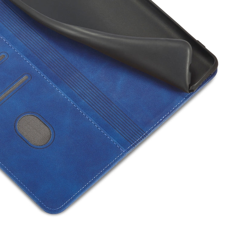 For Xiaomi Redmi 10 Magnetic Dual-fold Leather Phone Case(Blue) - Xiaomi Cases by buy2fix | Online Shopping UK | buy2fix