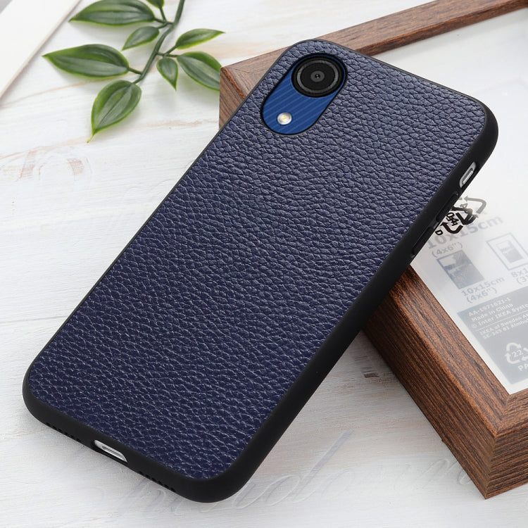 For Samsung Galaxy A53 5G Litchi Texture Leather Phone Case(Blue) by buy2fix