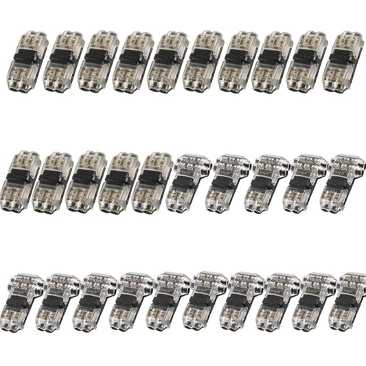 A6537 30 in 1 Car T-type + H-typeTransparent Stripping-free Terminal Block - Booster Cable & Clip by buy2fix | Online Shopping UK | buy2fix