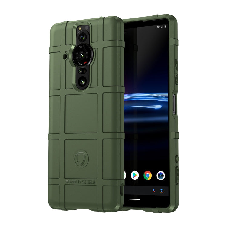For Sony Xperia Pro-I Full Coverage Shockproof TPU Phone Case(Green) by buy2fix
