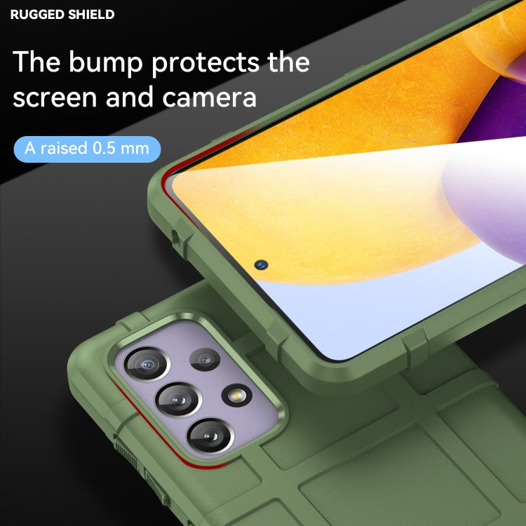 For Samsung Galaxy A73 5G Full Coverage Shockproof TPU Phone Case(Green) by buy2fix