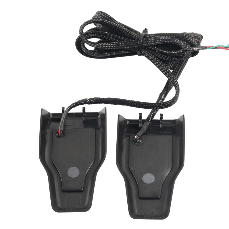 A6768 Car Window Glass Hinge Cover with LED Brake Light for Jeep Wrangler JL 2018-2020 Rear Door - Brake Lights by buy2fix | Online Shopping UK | buy2fix