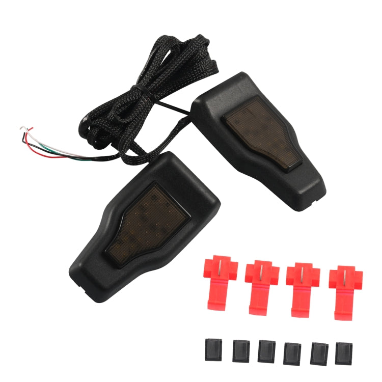 A6768 Car Window Glass Hinge Cover with LED Brake Light for Jeep Wrangler JL 2018-2020 Rear Door - Brake Lights by buy2fix | Online Shopping UK | buy2fix