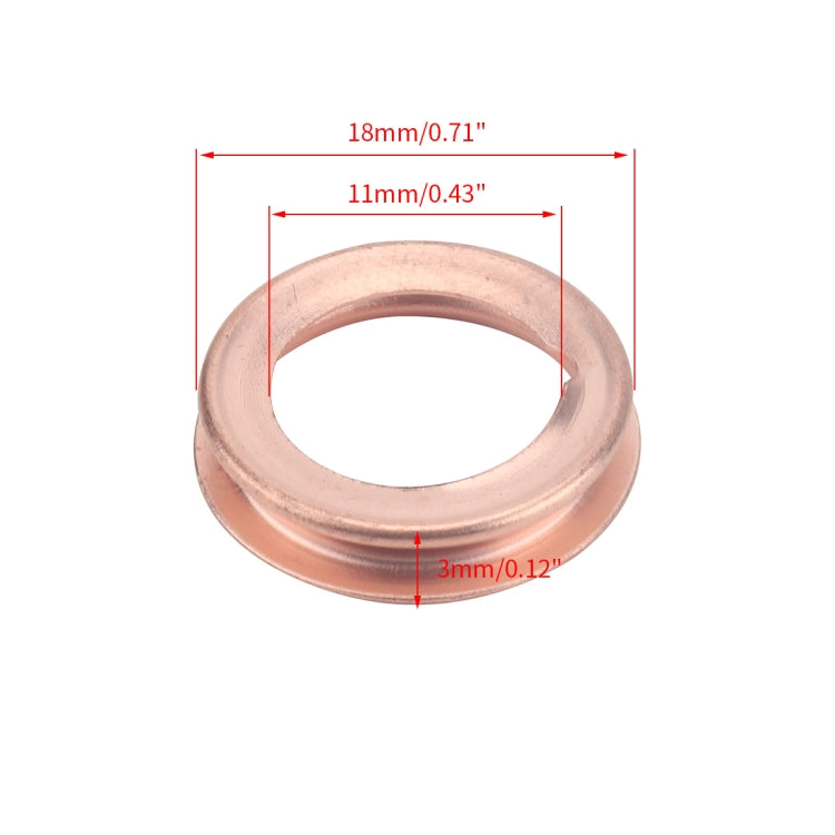 A5421 10 in 1 Car Drain Plug Crush Washer Gaskets 1102601M02 for Nissan - Nuts & Bolts by buy2fix | Online Shopping UK | buy2fix