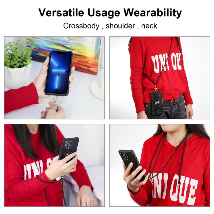 For Samsung Galaxy S21 FE 5G Lanyard Aluminum TPU Case(Red) by buy2fix