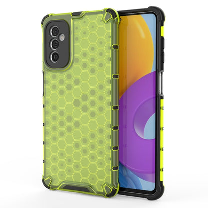 For Samsung Galaxy M52 5G Honeycomb PC + TPU Phone Case(Green) by buy2fix