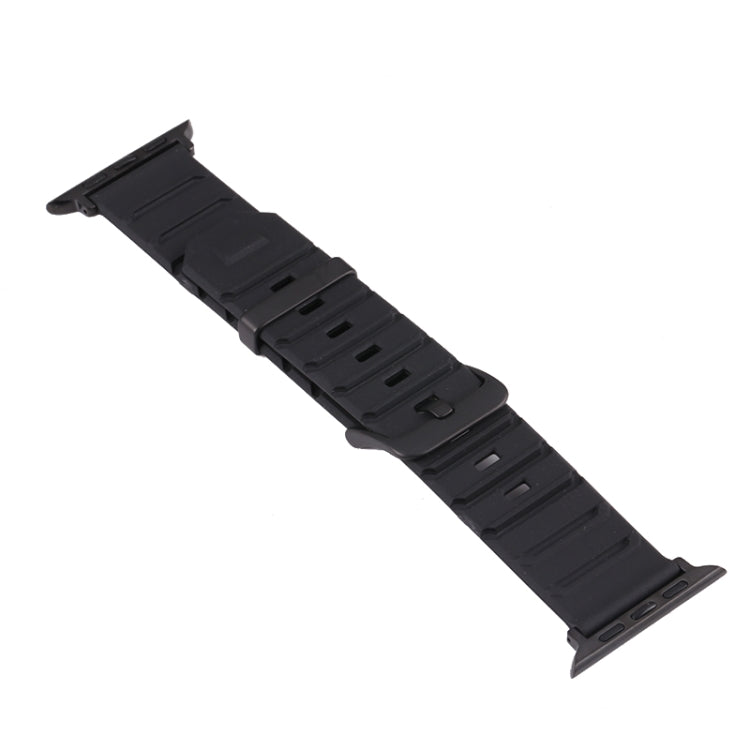 Silicone Watch Band + Watch Case Set For Apple Watch Series 7 41mm(White Brown) - Watch Cases by buy2fix | Online Shopping UK | buy2fix