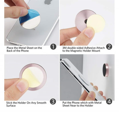 A8 Car Magnetic Phone Holder(Rose Gold) by buy2fix