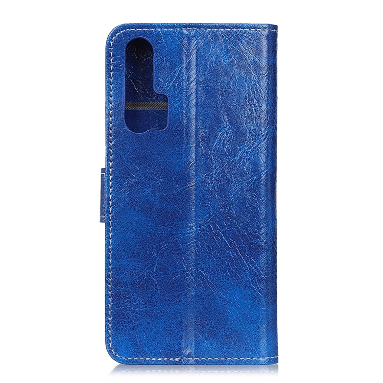 For Galaxy S20 Retro Crazy Horse Texture Horizontal Flip Leather Case with Holder & Card Slots & Photo Frame & Wallet(Blue) by buy2fix