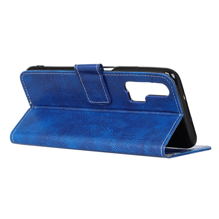 For Galaxy S20 Ultra Retro Crazy Horse Texture Horizontal Flip Leather Case with Holder & Card Slots & Photo Frame & Wallet(Blue) by buy2fix