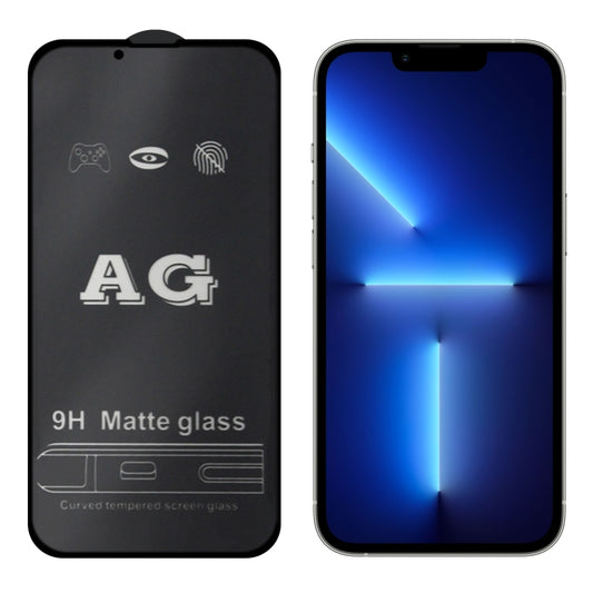For iPhone 16e / 13 / 13 Pro AG Matte Frosted Full Cover Tempered Glass Film - iPhone 13 Tempered Glass by buy2fix | Online Shopping UK | buy2fix