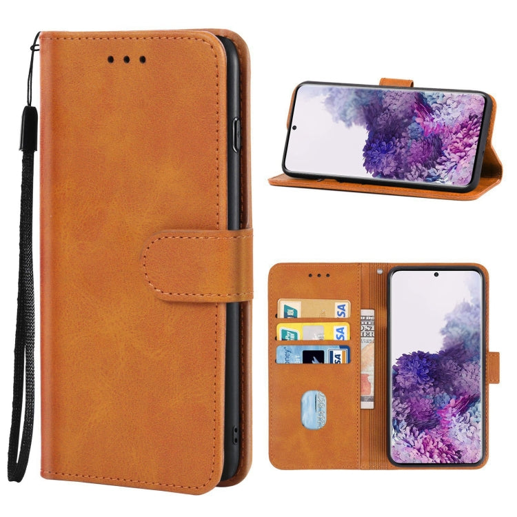 For Samsung Galaxy S20+ Leather Phone Case(Brown) by buy2fix