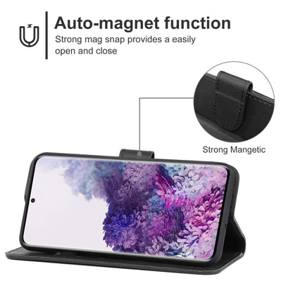 For Samsung Galaxy S20+ Leather Phone Case(Black) by buy2fix