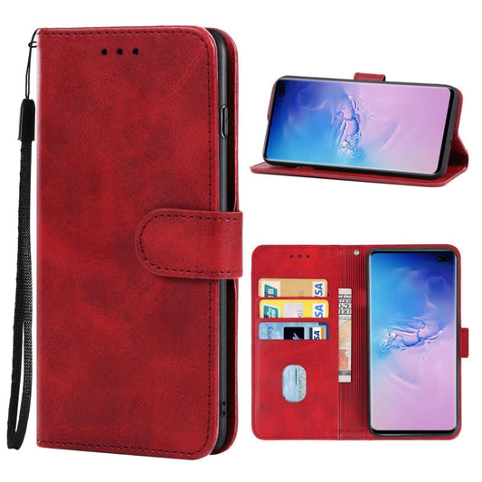 For Samsung Galaxy S10 Plus Leather Phone Case(Red) by buy2fix