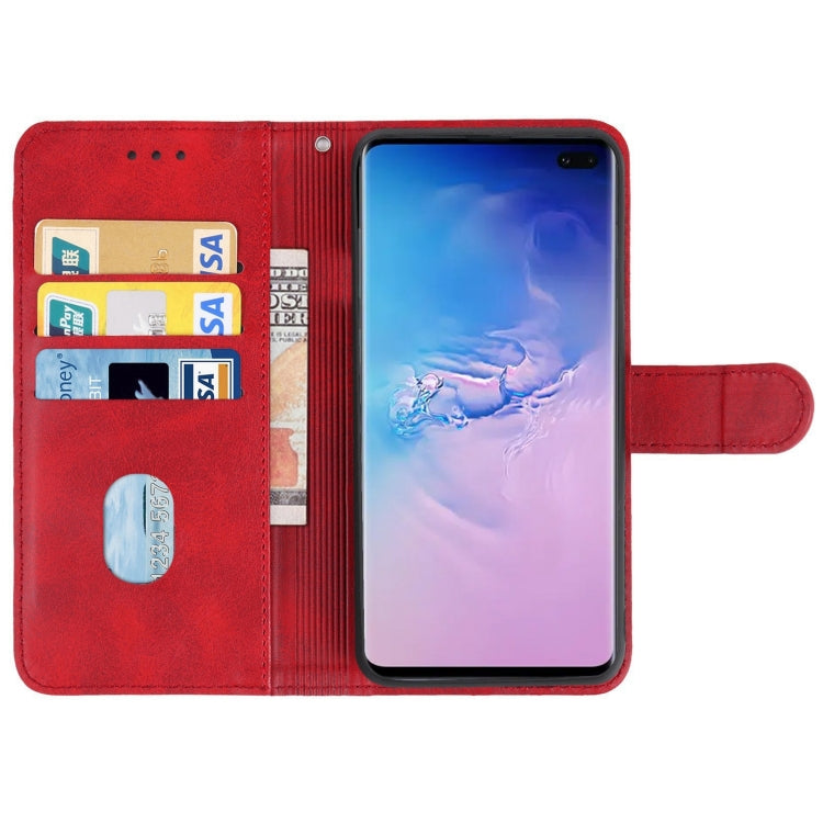 For Samsung Galaxy S10 Plus Leather Phone Case(Red) by buy2fix