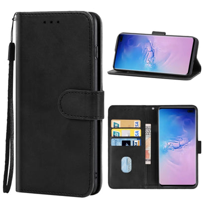 For Samsung Galaxy S10 Plus Leather Phone Case(Black) by buy2fix