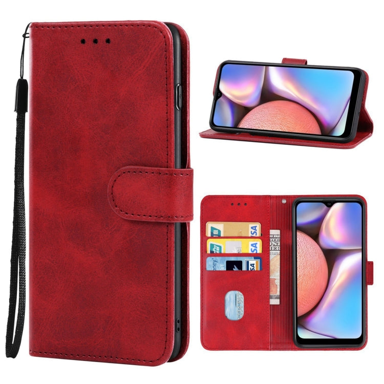 For Samsung Galaxy A10s / M01s Leather Phone Case(Red) by buy2fix