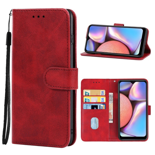 For Samsung Galaxy A10s / M01s Leather Phone Case(Red) by buy2fix