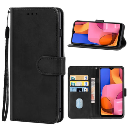 For Samsung Galaxy A20s Leather Phone Case(Black) by buy2fix