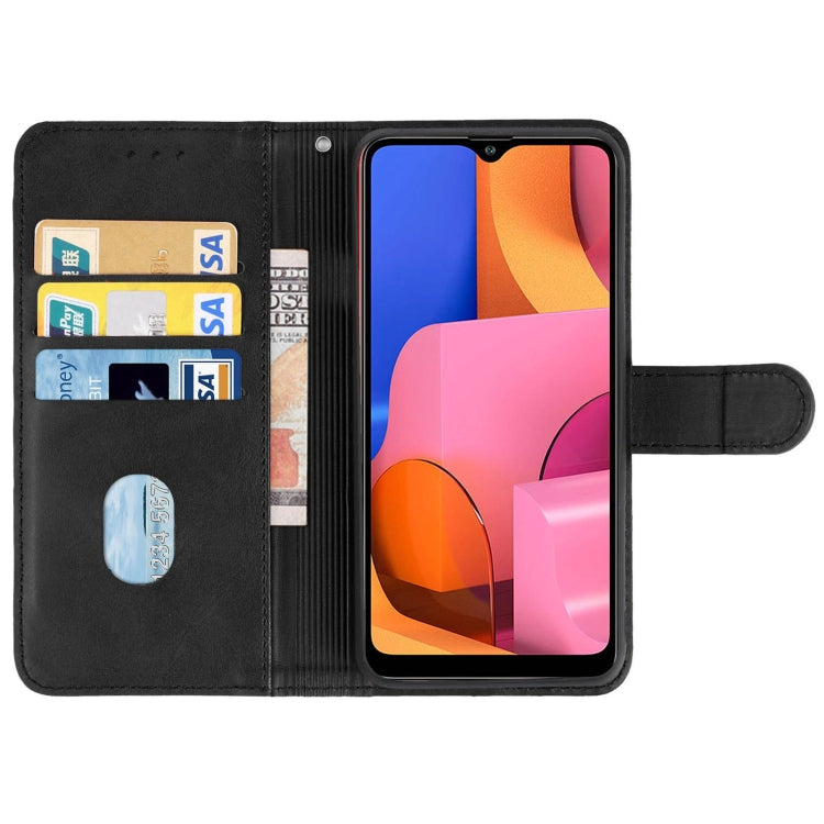 For Samsung Galaxy A20s Leather Phone Case(Black) by buy2fix