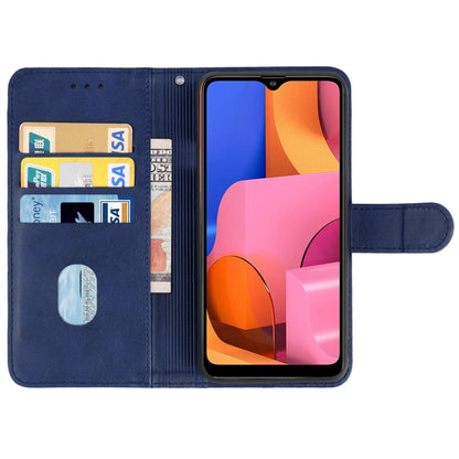 For Samsung Galaxy A20s Leather Phone Case(Blue) by buy2fix
