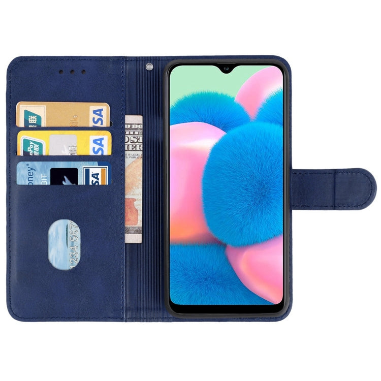 For Samsung Galaxy A30s / A50 / A50s Leather Phone Case(Blue) by buy2fix