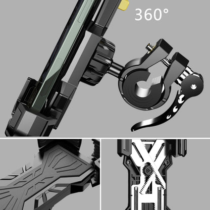 Motorcycle / Bicycle Outdoor Mobile Phone Riding Holder(Black) - Holder by buy2fix | Online Shopping UK | buy2fix