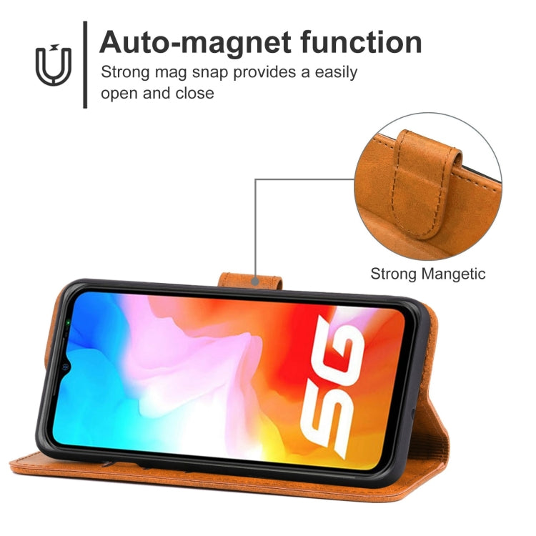 For Ulefone Armor 12 5G / 12S Leather Phone Case(Brown) - Ulefone Cases by buy2fix | Online Shopping UK | buy2fix
