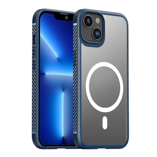For iPhone 13 Matte Magsafe Phone Case(Dark Blue) - iPhone 13 Cases by buy2fix | Online Shopping UK | buy2fix