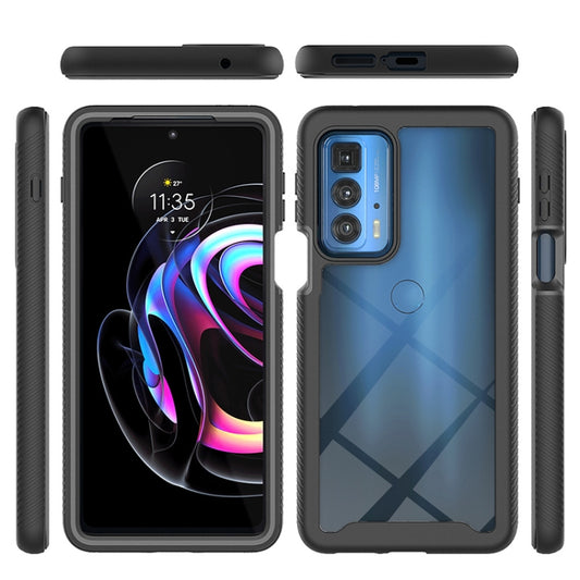 For Motorola Edge 20 Pro Starry Sky PC + TPU Phone Case with PET Film(Black) - Motorola Cases by buy2fix | Online Shopping UK | buy2fix