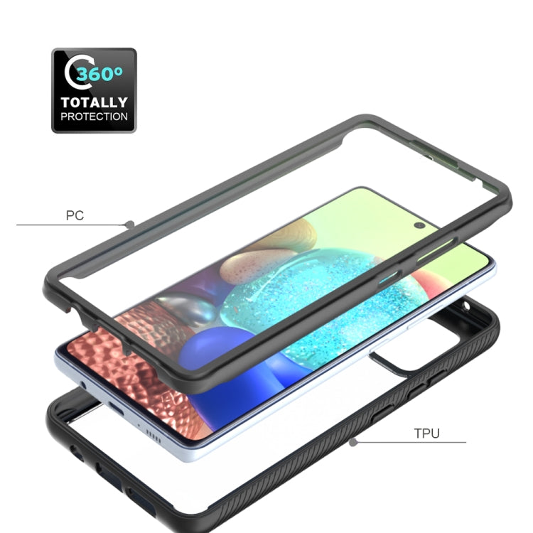 For Samsung Galaxy A71 5G Starry Sky PC + TPU Phone Case with PET Film(Royal Blue) by buy2fix