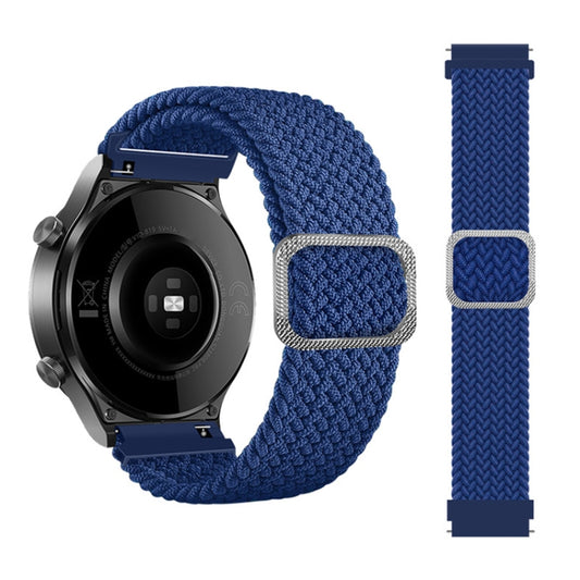 For Samsung Galaxy Watch4 40mm/44mm Nylon Braided Elasticity Watch Band(Blue) - Watch Bands by buy2fix | Online Shopping UK | buy2fix