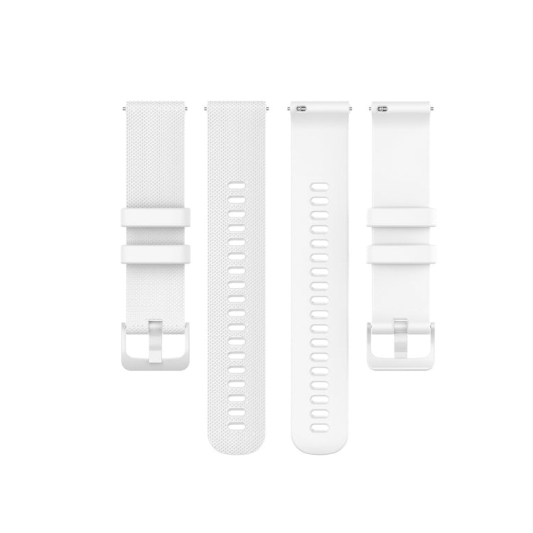 For Garmin Silicone Smart Watch Watch Band, Size:18mm Universal(White) - Watch Bands by buy2fix | Online Shopping UK | buy2fix