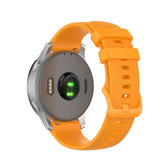 For Garmin Silicone Smart Watch Watch Band, Size:22mm Universal(Yellow)