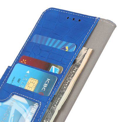 For Galaxy S20 Magnetic Crocodile Texture Horizontal Flip Leather Case with Holder & Card Slots & Wallet(Blue) by buy2fix