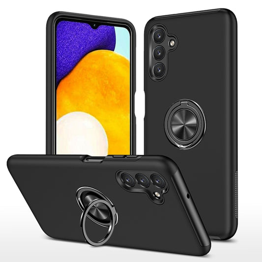 For Samsung Galaxy A13 5G PC + TPU Magnetic Phone Case with Invisible Ring Holder(Black) by buy2fix