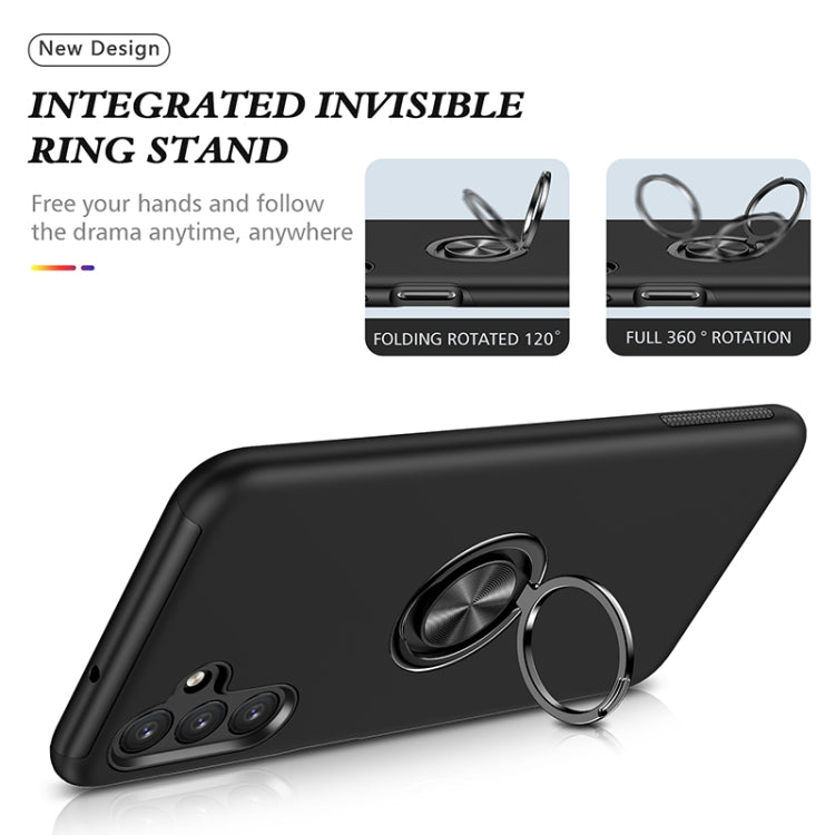 For Samsung Galaxy A13 5G PC + TPU Magnetic Phone Case with Invisible Ring Holder(Black) by buy2fix