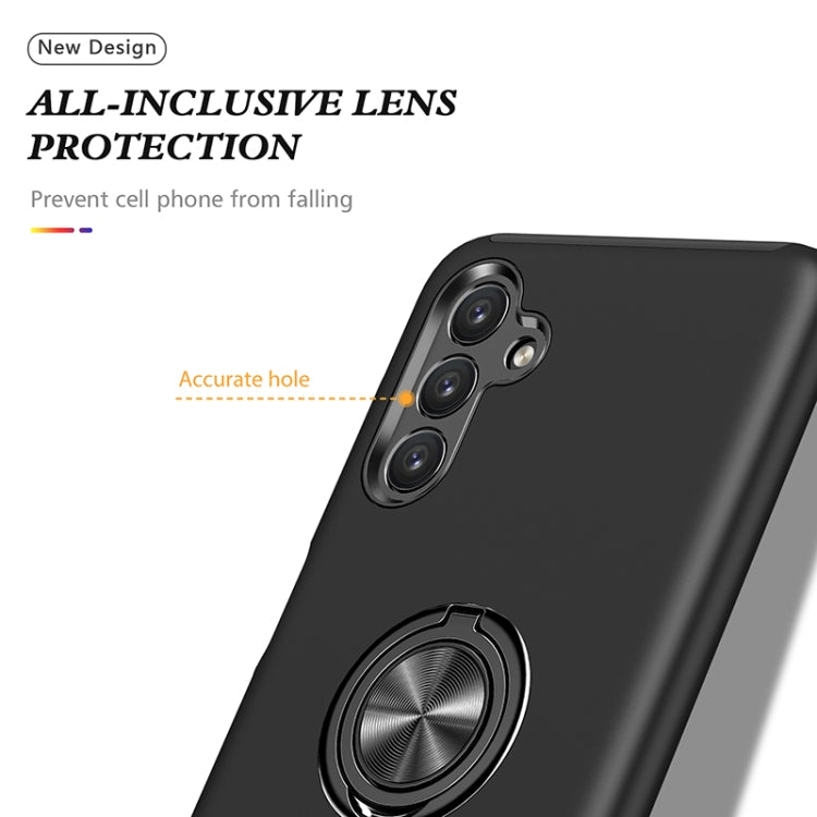 For Samsung Galaxy A13 5G PC + TPU Magnetic Phone Case with Invisible Ring Holder(Black) by buy2fix
