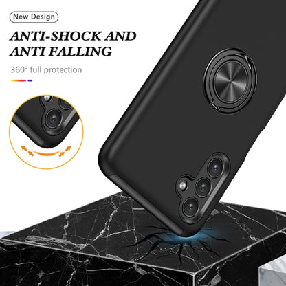 For Samsung Galaxy A13 5G PC + TPU Magnetic Phone Case with Invisible Ring Holder(Black) by buy2fix