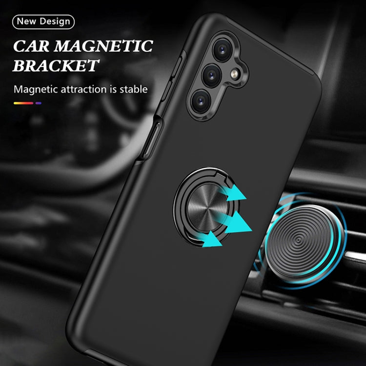 For Samsung Galaxy A13 5G PC + TPU Magnetic Phone Case with Invisible Ring Holder(Black) by buy2fix