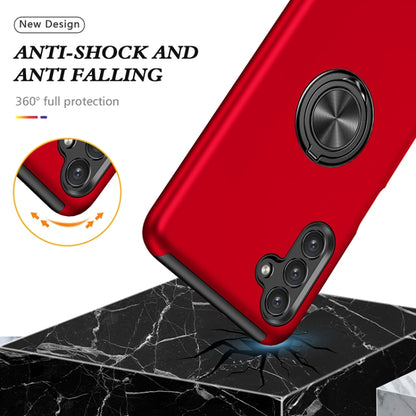 For Samsung Galaxy A13 5G PC + TPU Magnetic Phone Case with Invisible Ring Holder(Red) by buy2fix