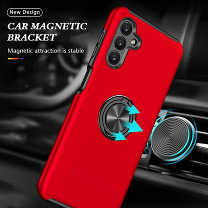 For Samsung Galaxy A13 5G PC + TPU Magnetic Phone Case with Invisible Ring Holder(Red) by buy2fix