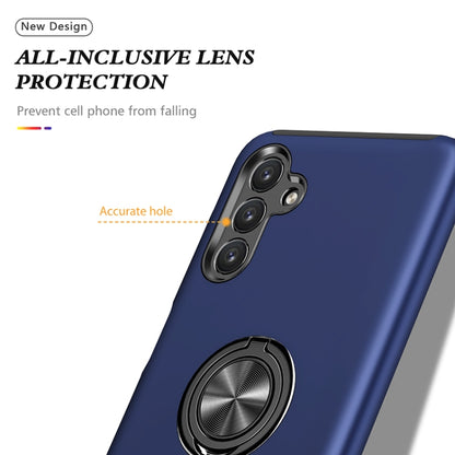 For Samsung Galaxy A13 5G PC + TPU Magnetic Phone Case with Invisible Ring Holder(Blue) by buy2fix