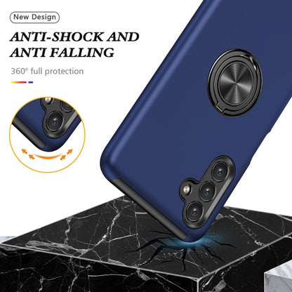 For Samsung Galaxy A13 5G PC + TPU Magnetic Phone Case with Invisible Ring Holder(Blue) by buy2fix